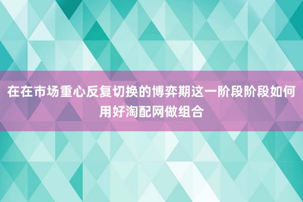 在在市场重心反复切换的博弈期这一阶段阶段如何用好淘配网做组合