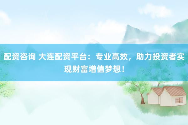配资咨询 大连配资平台：专业高效，助力投资者实现财富增值梦想！