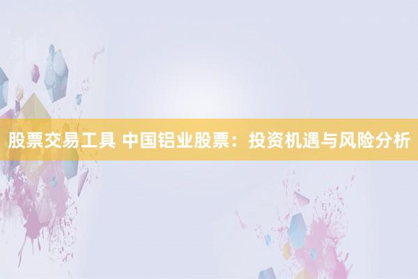 股票交易工具 中国铝业股票：投资机遇与风险分析