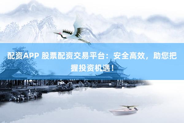 配资APP 股票配资交易平台：安全高效，助您把握投资机遇！
